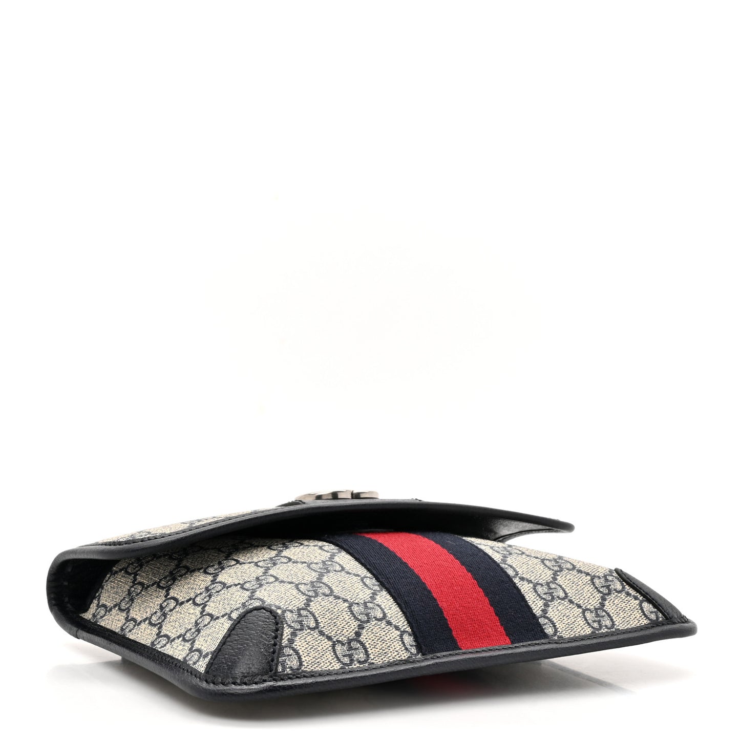 GG Supreme Monogram Web Small Ophidia Belt Bag 90 36 Beige Navy