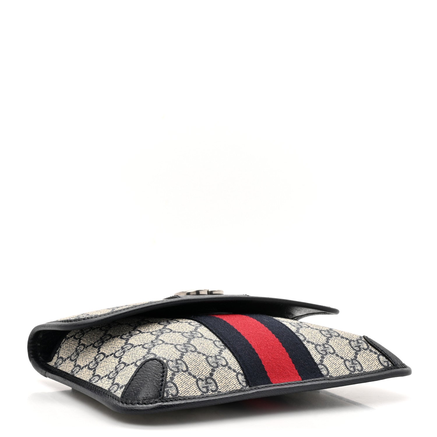 Gucci GG Supreme Monogram Web Small Ophidia Belt Bag 90 36 Beige Navy 4 of 10