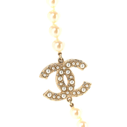 Chanel Pearl CC 100th Anniversary Necklace Light Gold 4 of 7