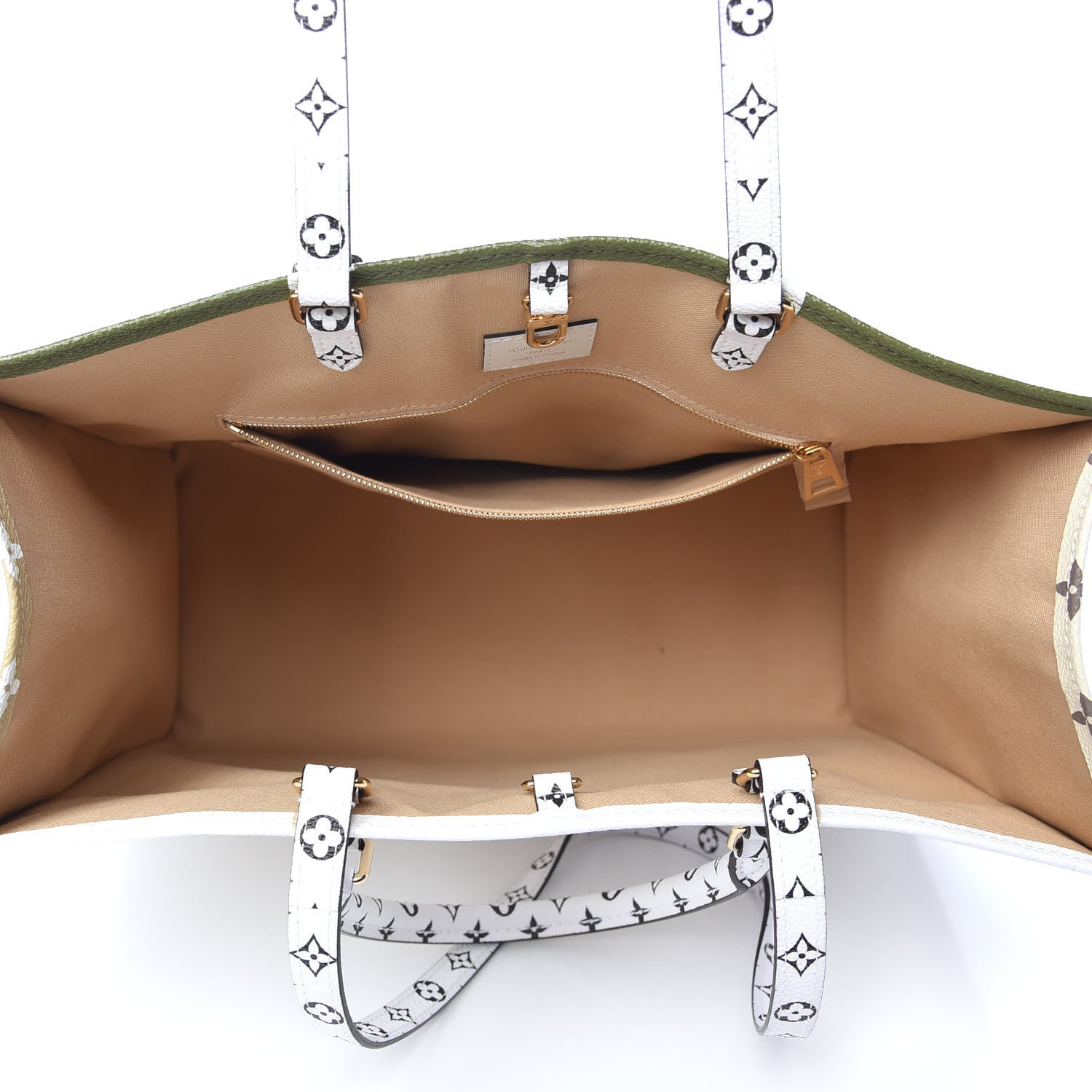 Louis Vuitton Monogram Giant Onthego GM Kaki Beige 5 of 9