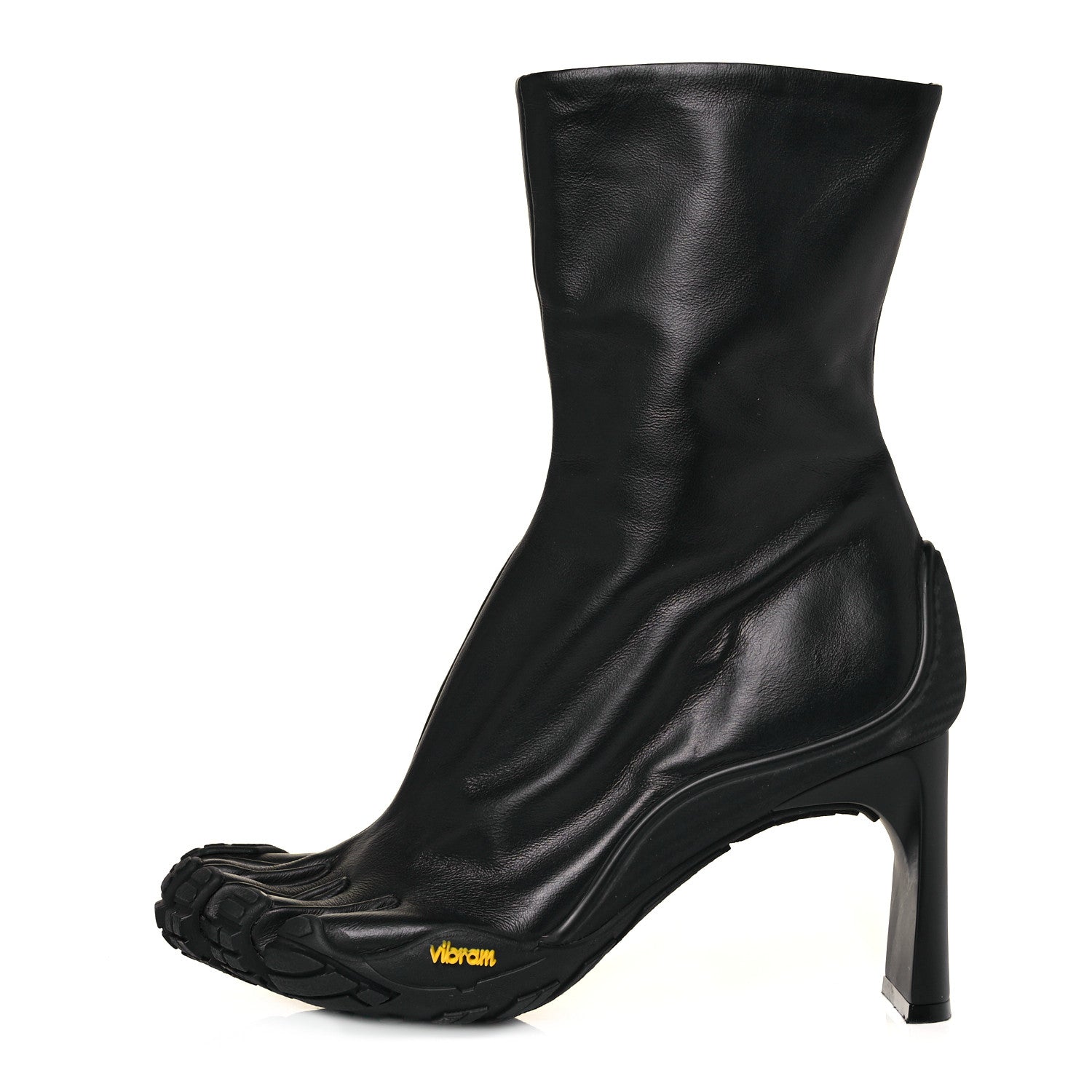 Balenciaga X VIBRAM Calfskin 80mm Toe Booties 39 Black 1 of 9