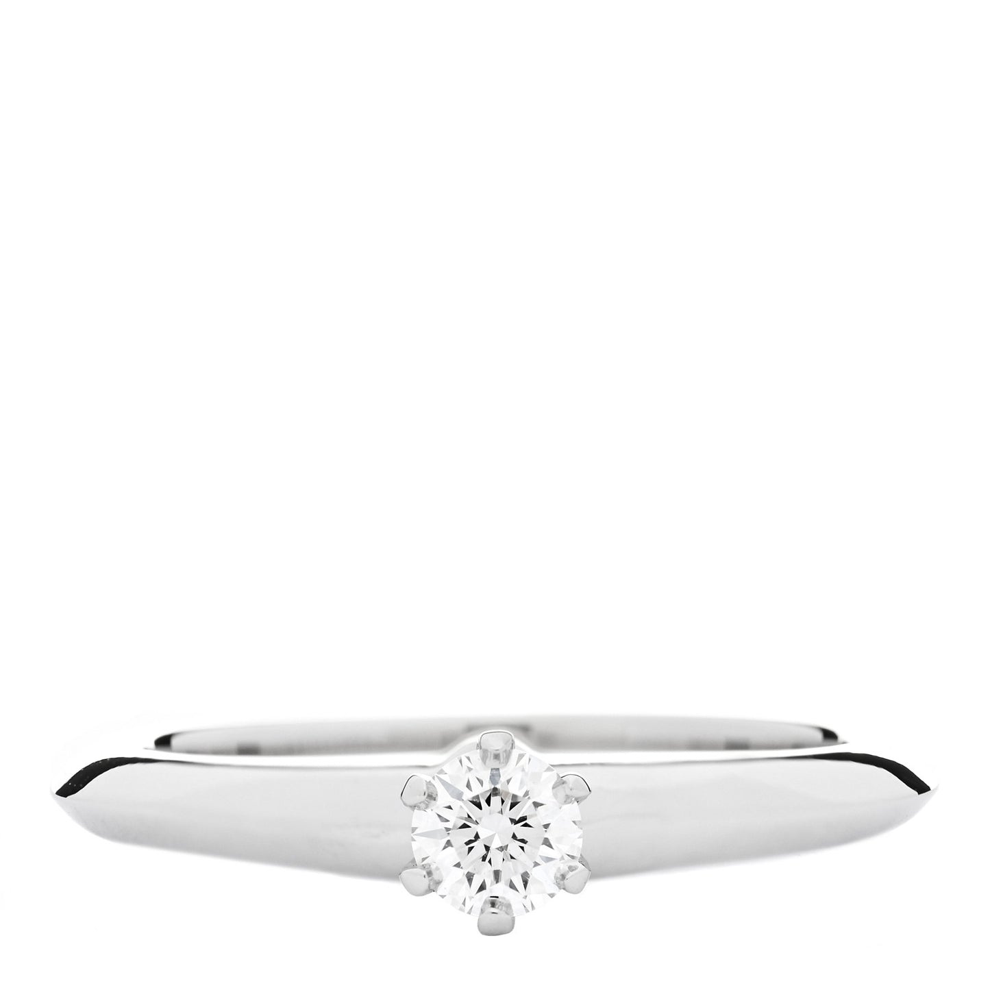 Platinum Diamond .19ct Solitaire Engagement Ring 49 5
