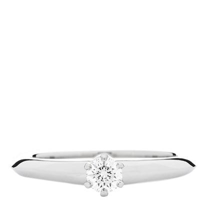 Tiffany Platinum Diamond .19ct Solitaire Engagement Ring 49 5 1 of 7