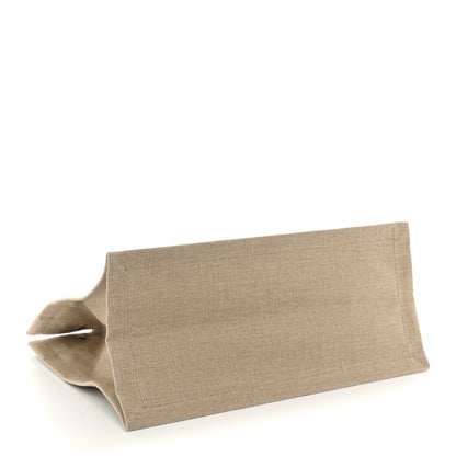 Saint Laurent Linen Calfskin Small Rive Gauche Tote Optic White 4 of 11