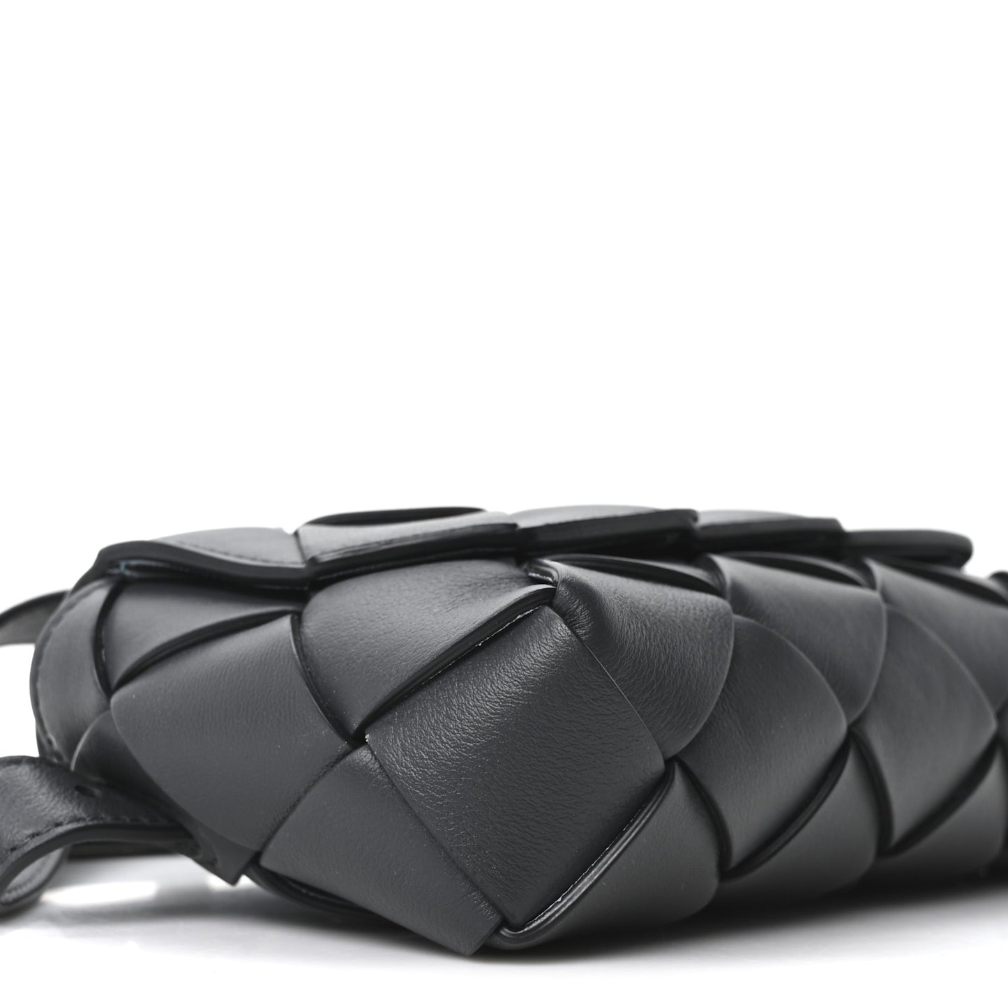 Calfskin Intreccio Diago Belt Bag Ardoise