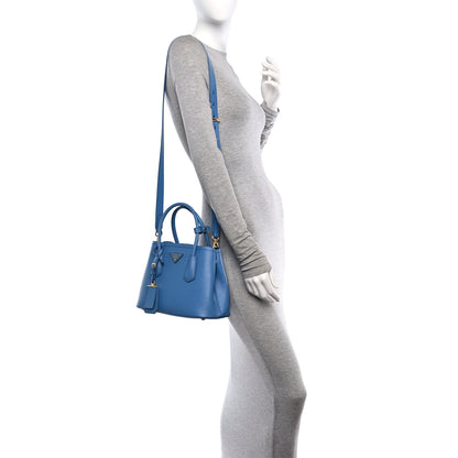 Prada Saffiano Cuir Mini Double Bag Onda 2 of 9