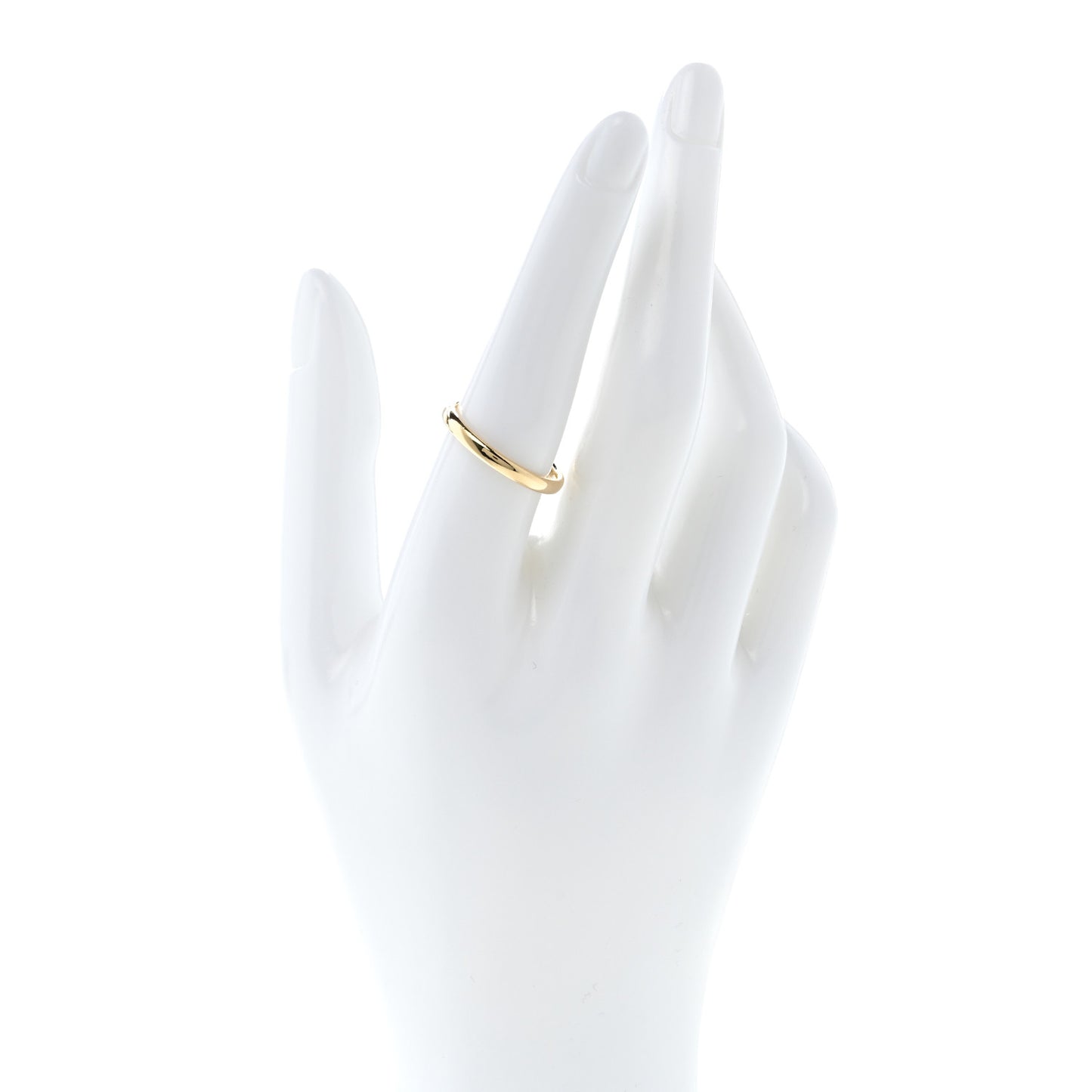 18K Yellow Gold 2.5mm Forever Wedding Band Ring 56 7.75