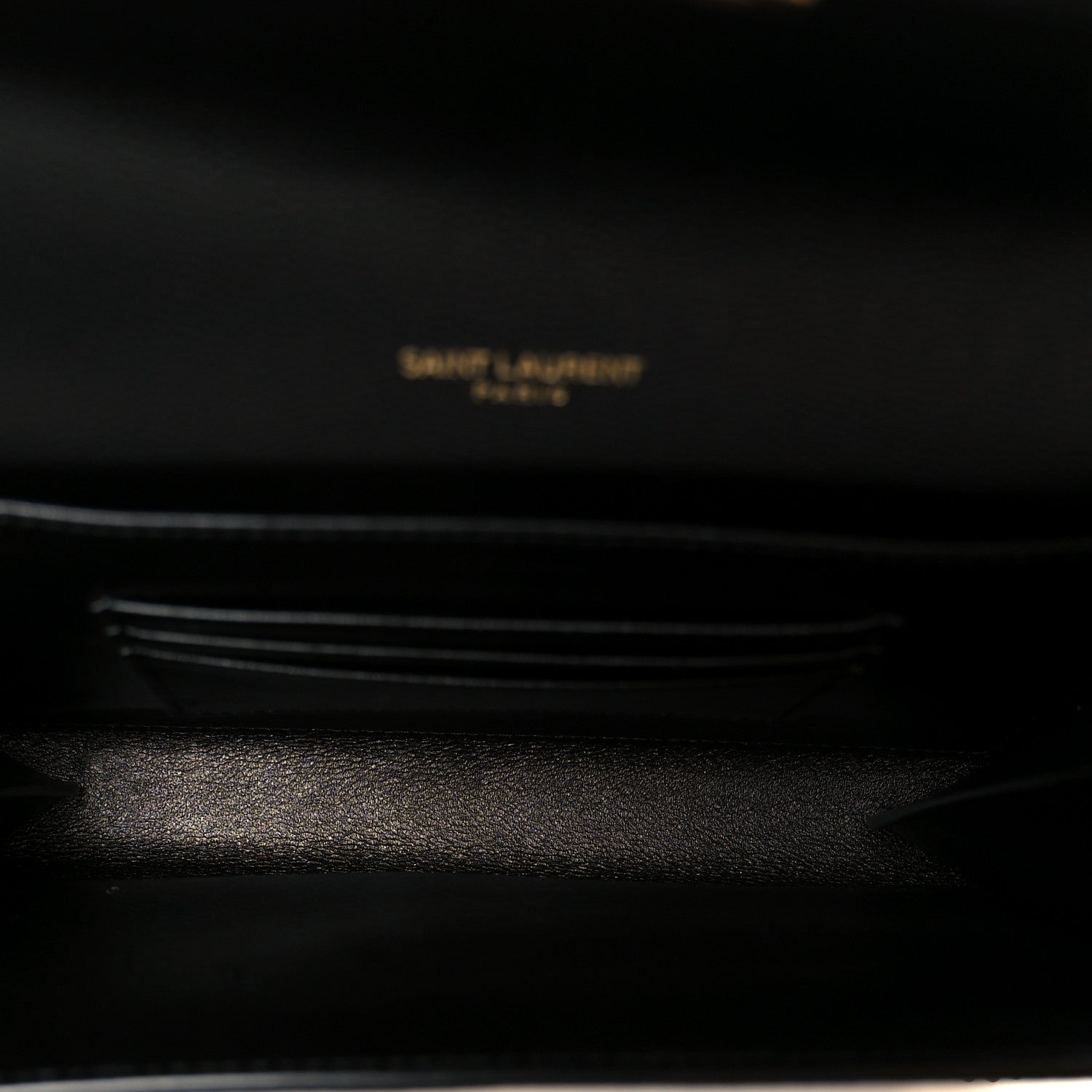 Saint Laurent Grain De Poudre Monogram Cassandra Chain Wallet Black 5 of 11