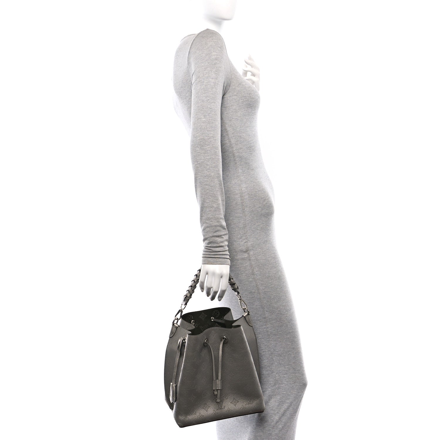 Louis Vuitton Metallic Mahina Muria Gris Souris 2 of 9