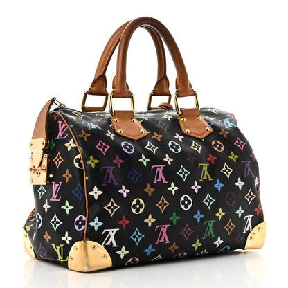 Louis Vuitton Monogram Multicolor Speedy 30 Black 3 of 10