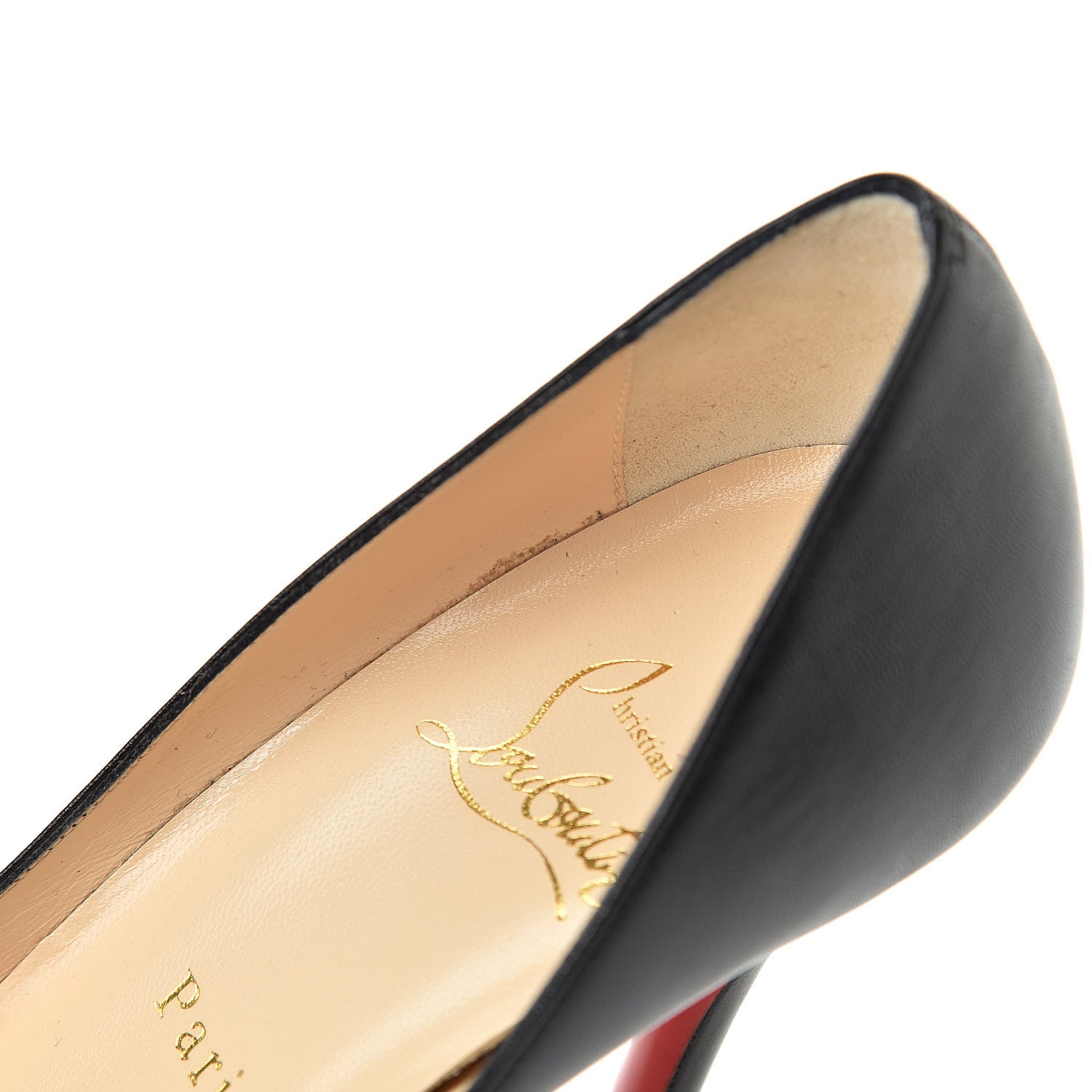 Christian Louboutin Kid Apostrophy 100 Pumps 36.5 Black 9 of 10