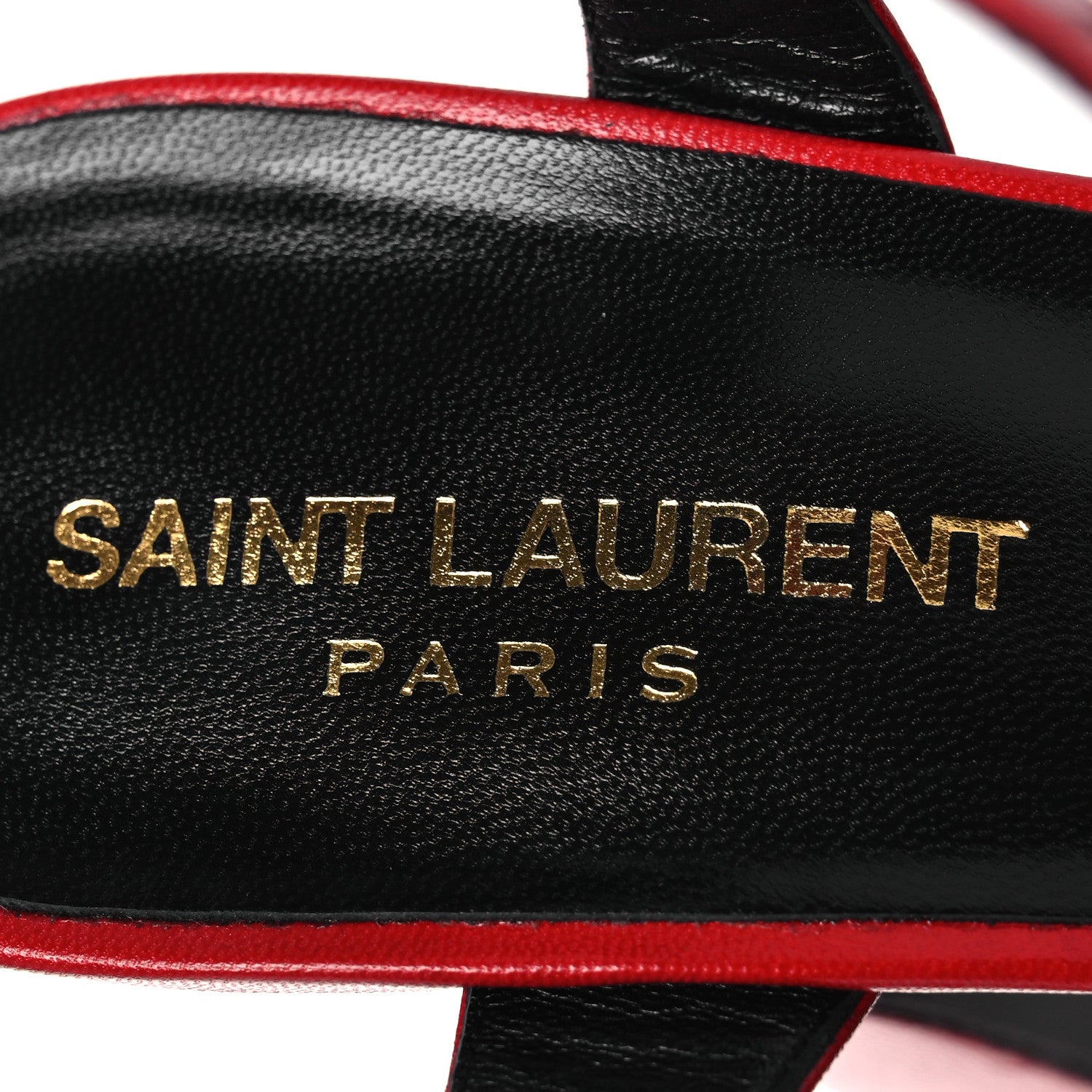 Saint Laurent Goatskin Candy 80 Platform Sandals 39.5 New Red 9 of 12
