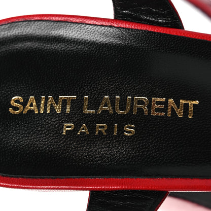 Saint Laurent Goatskin Candy 80 Platform Sandals 39.5 New Red 9 of 12