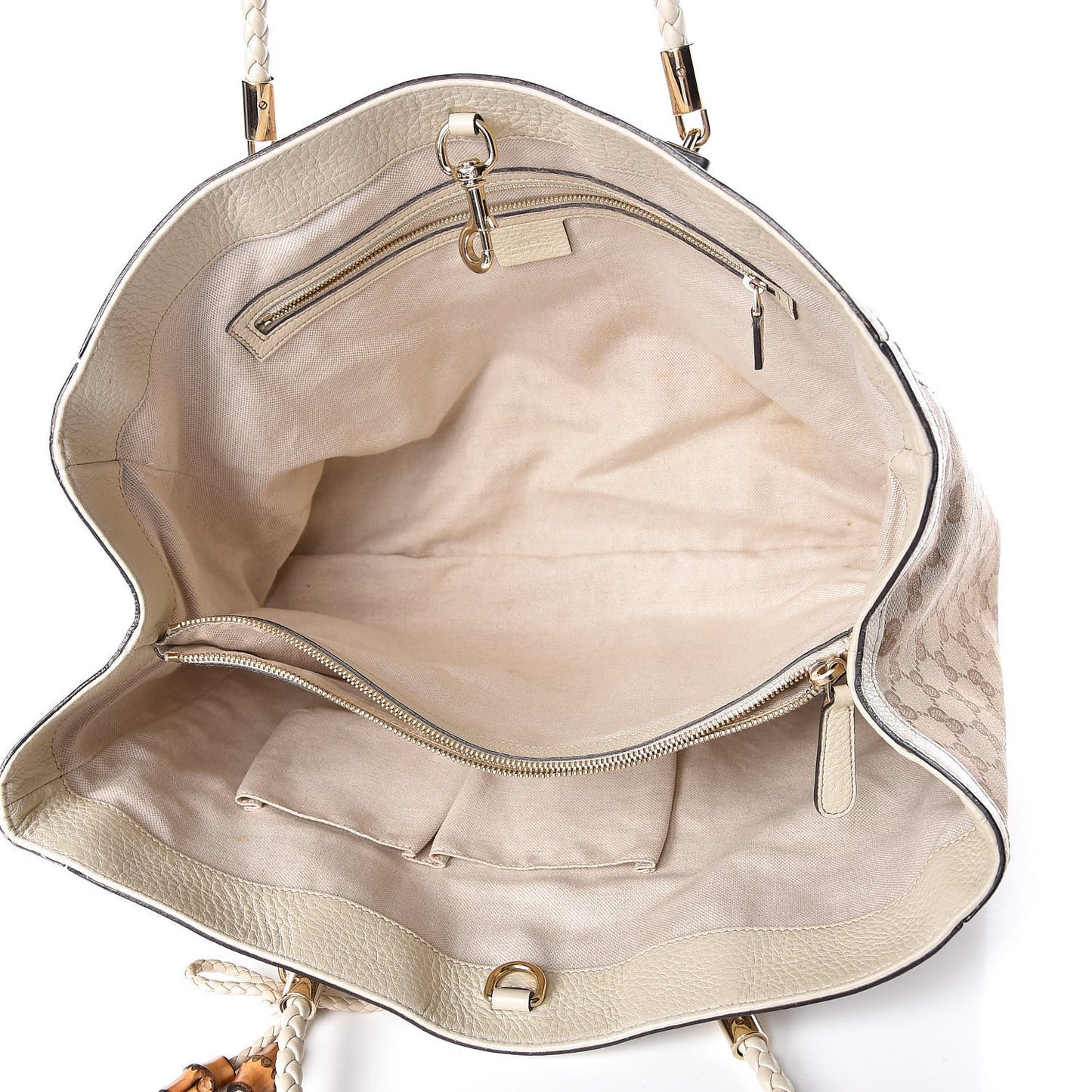 Monogram Medium Bella Tote Off White