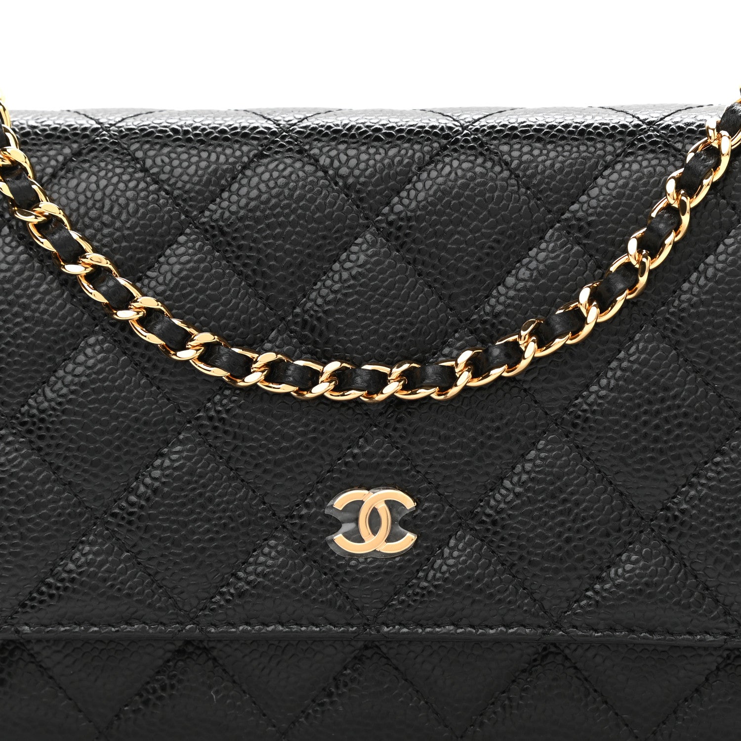 Chanel Caviar Quilted Wallet On Chain WOC Black 9 of 11