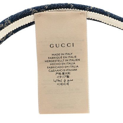 Gucci Denim Monogram Headband 5 of 5