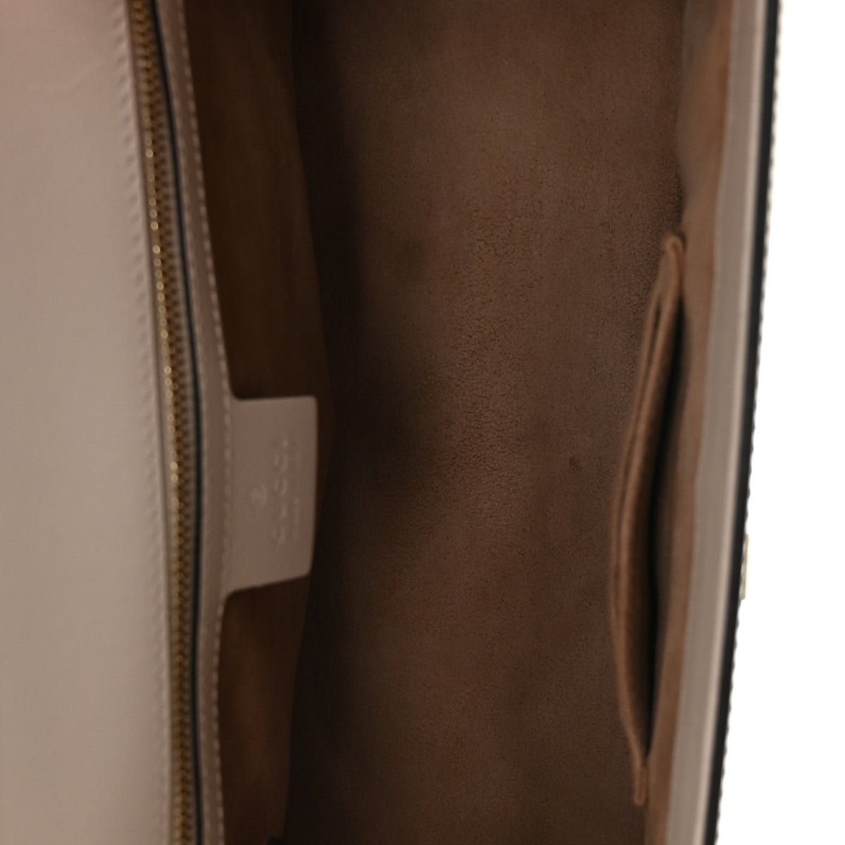 Gucci Calfskin Web Medium Sylvie Top Handle Bag White 5 of 10