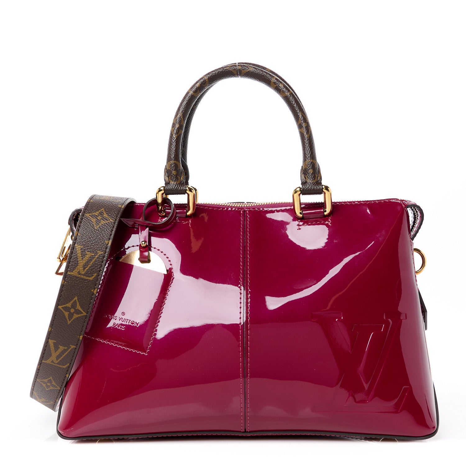 Louis Vuitton Patent Calfskin Miroir Tote Magenta 1 of 12