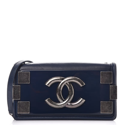 Chanel Lambskin Horizontal Boy Brick Flap Blue 1 of 8