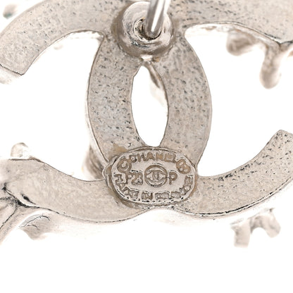 Chanel Crystal CC Star Earrings Silver 4 of 5