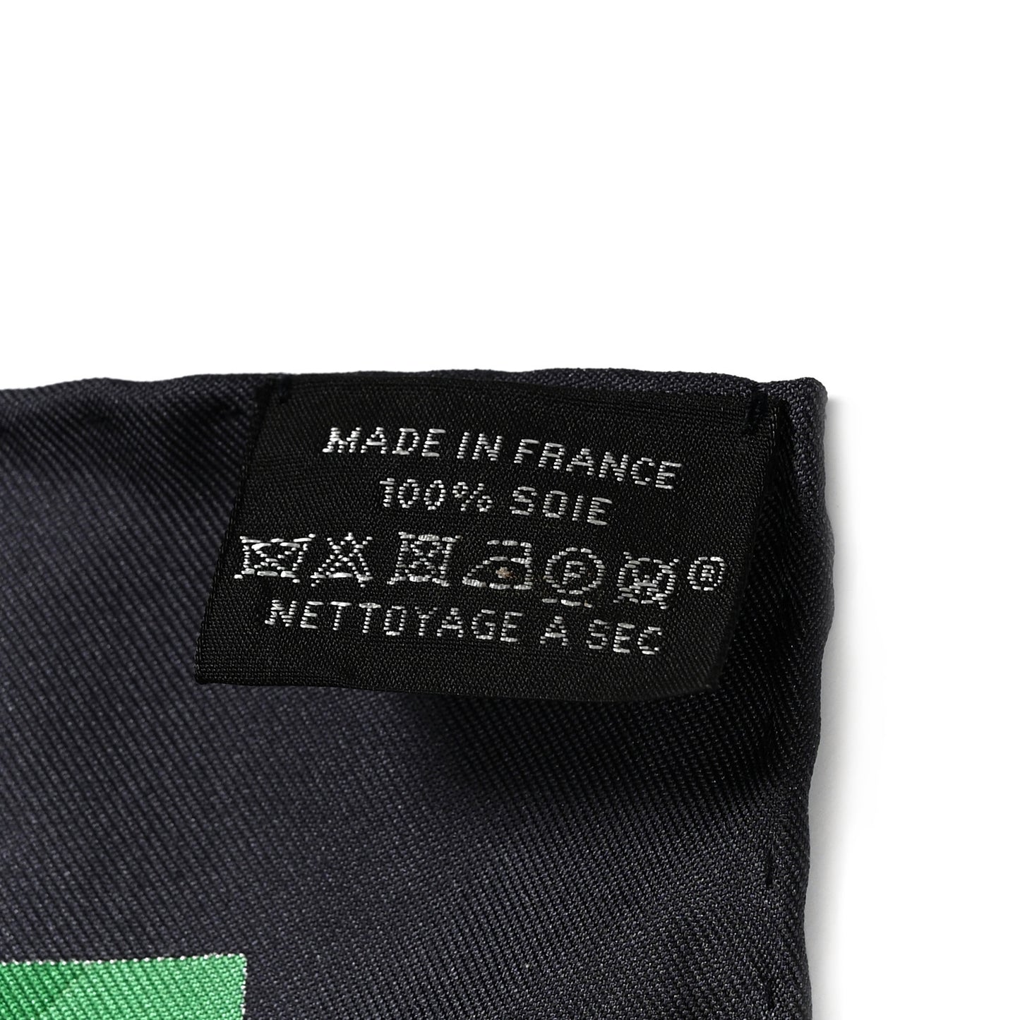 Silk Beaute Composee Scarf 90 Black Emeraude Multicolor