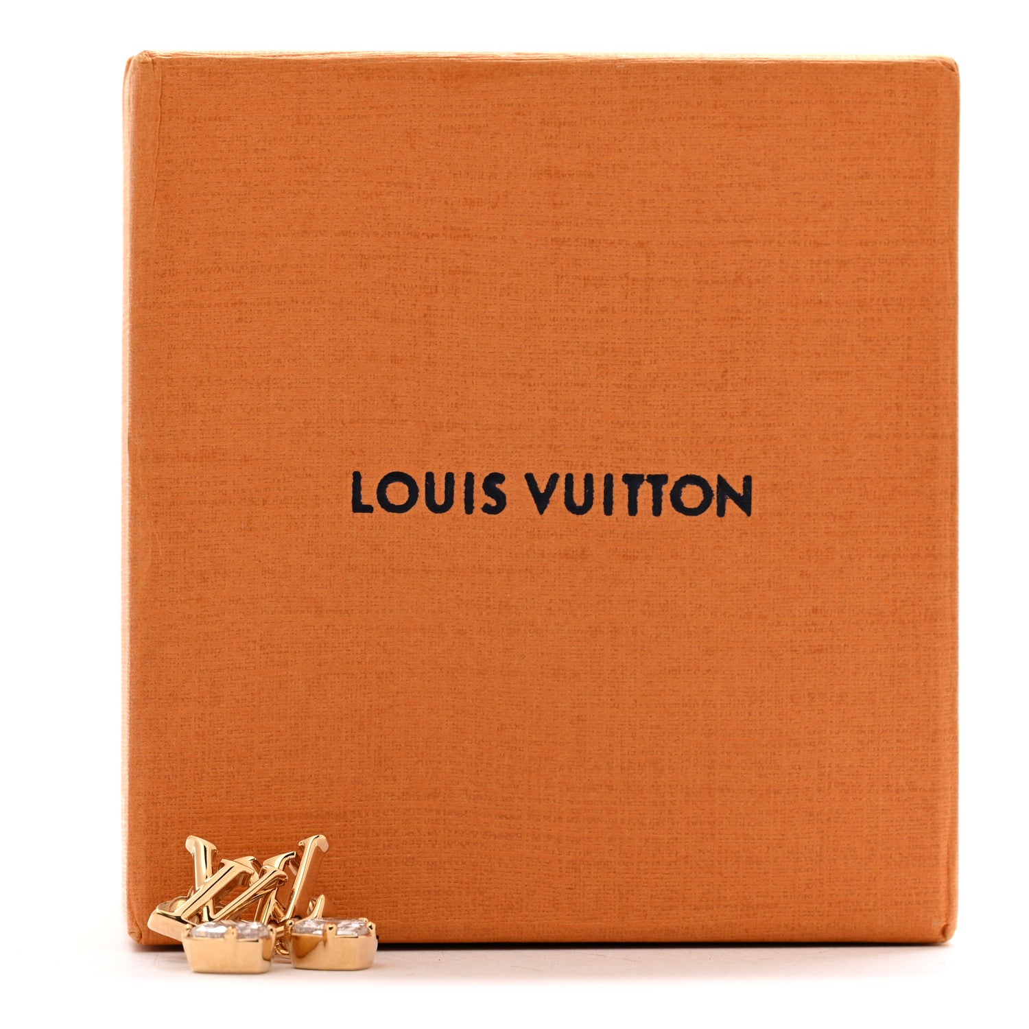 Louis Vuitton Metal LV Iconic Heart Earrings Gold 6 of 6