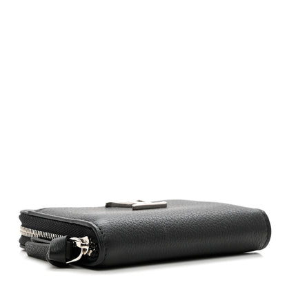 Louis Vuitton Calfskin Lockme Zippy Coin Purse Black 5 of 8