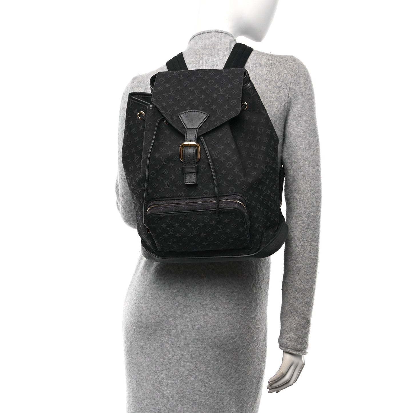 Mini Monogram Montsouris GM Backpack Blue