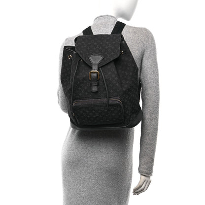 Louis Vuitton Mini Monogram Montsouris GM Backpack Blue 2 of 9