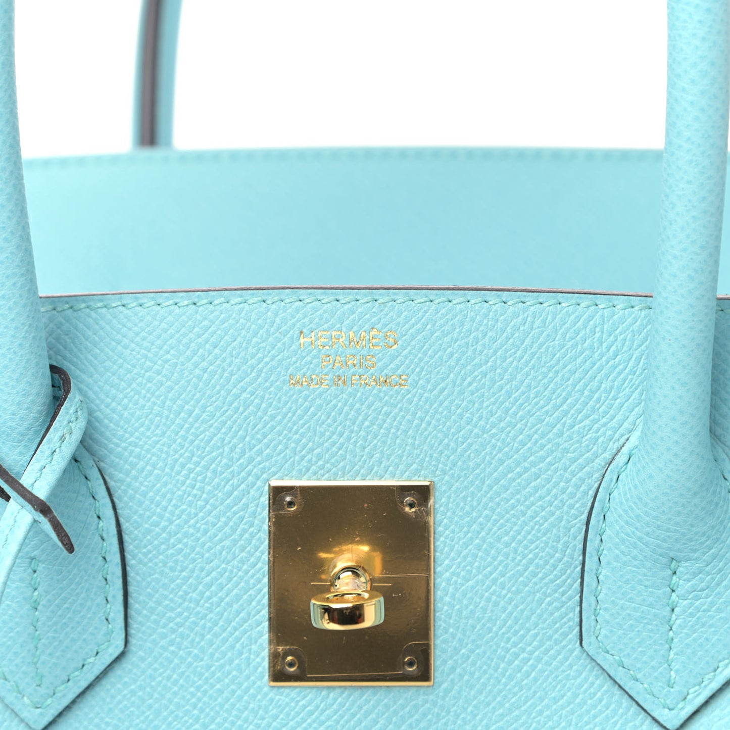 Epsom Birkin 35 Bleu Atoll