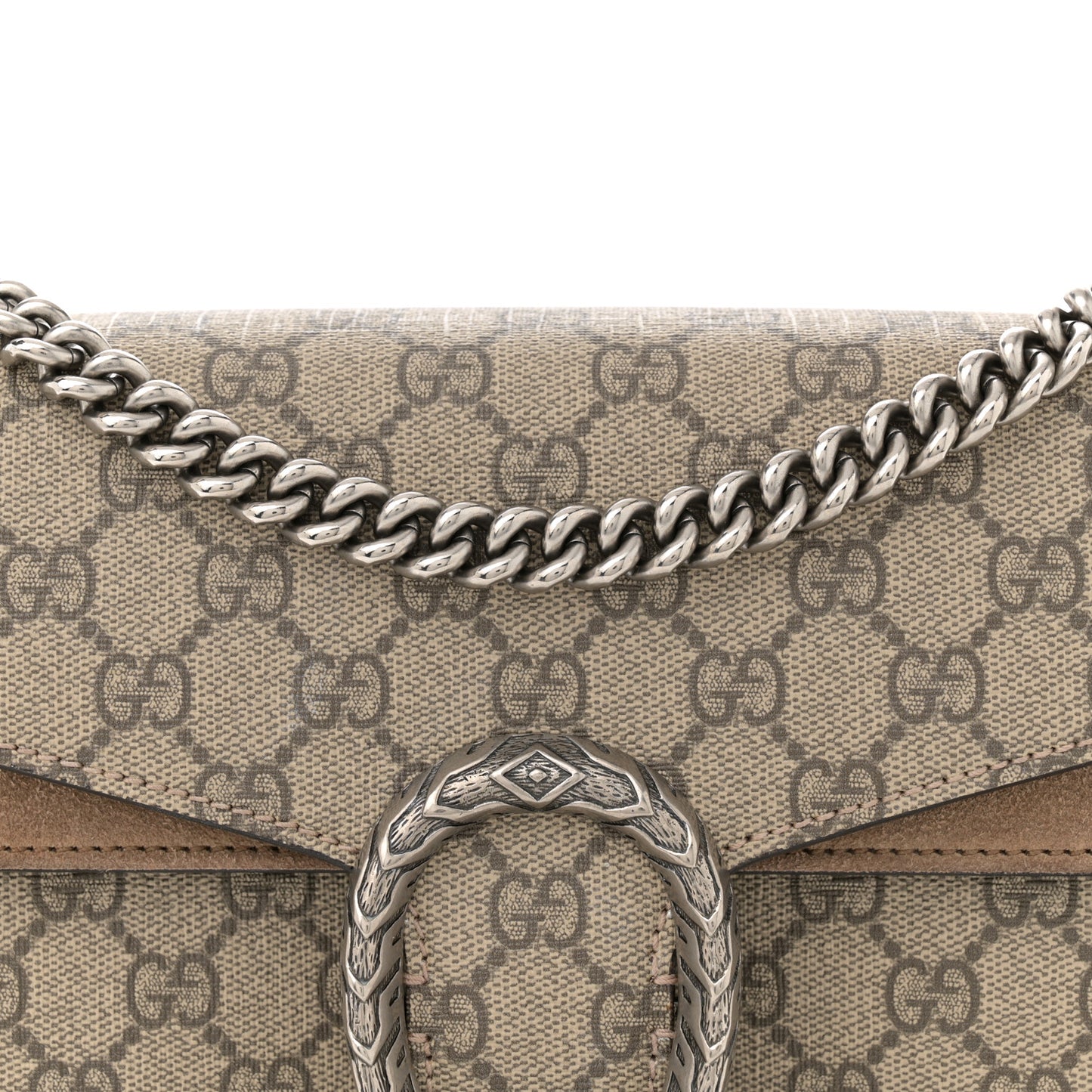 GG Supreme Monogram Small Dionysus Shoulder Bag Taupe