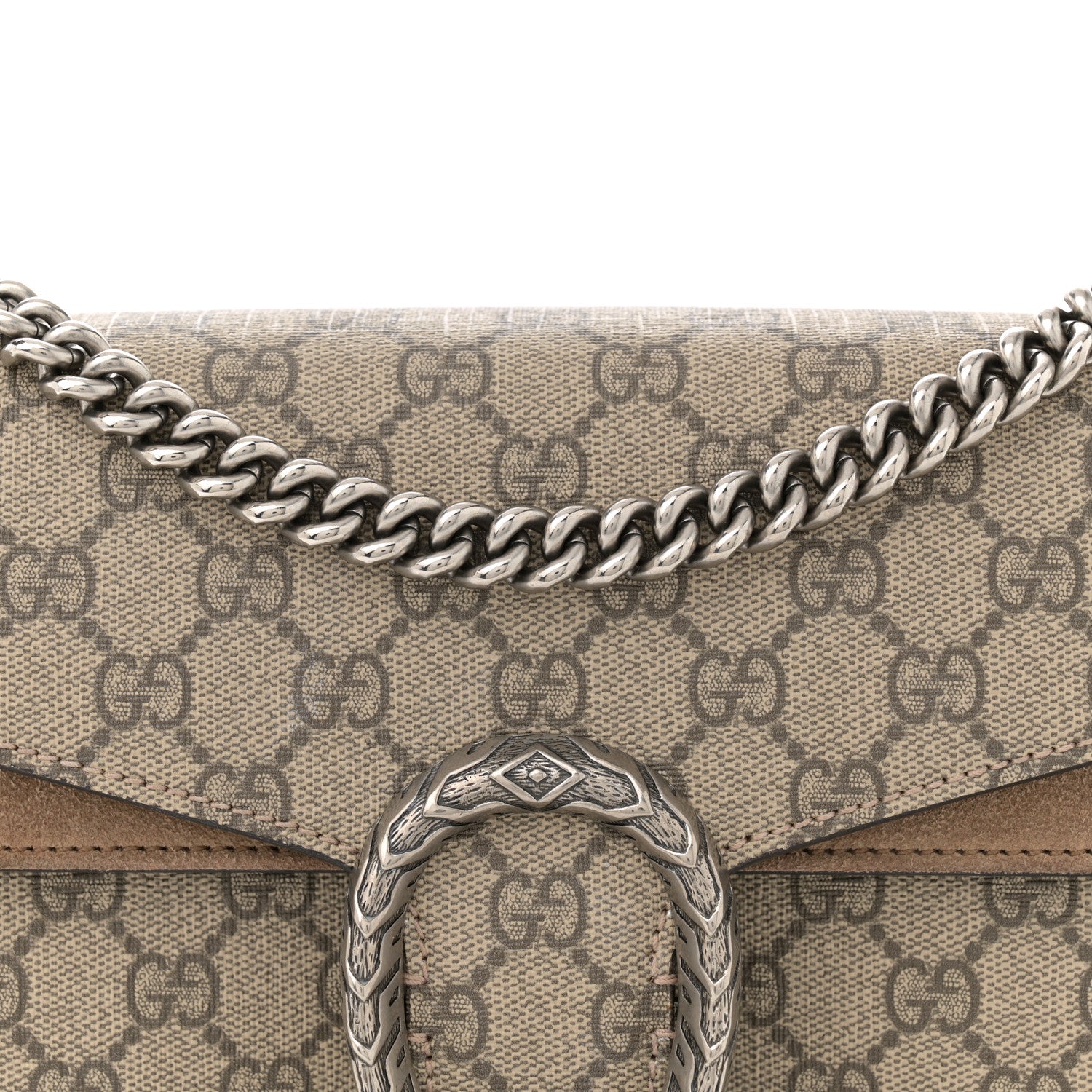 Gucci GG Supreme Monogram Small Dionysus Shoulder Bag Taupe 8 of 15