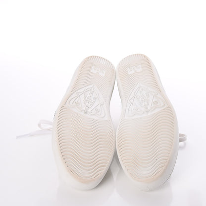 Gucci Calfskin Web Crystal Mouth Ace Sneakers 35.5 White 6 of 10