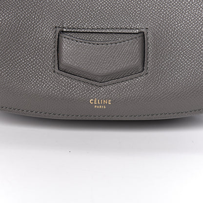 Celine Grained Calfskin Medium Trotteur Light Anthracite 8 of 12