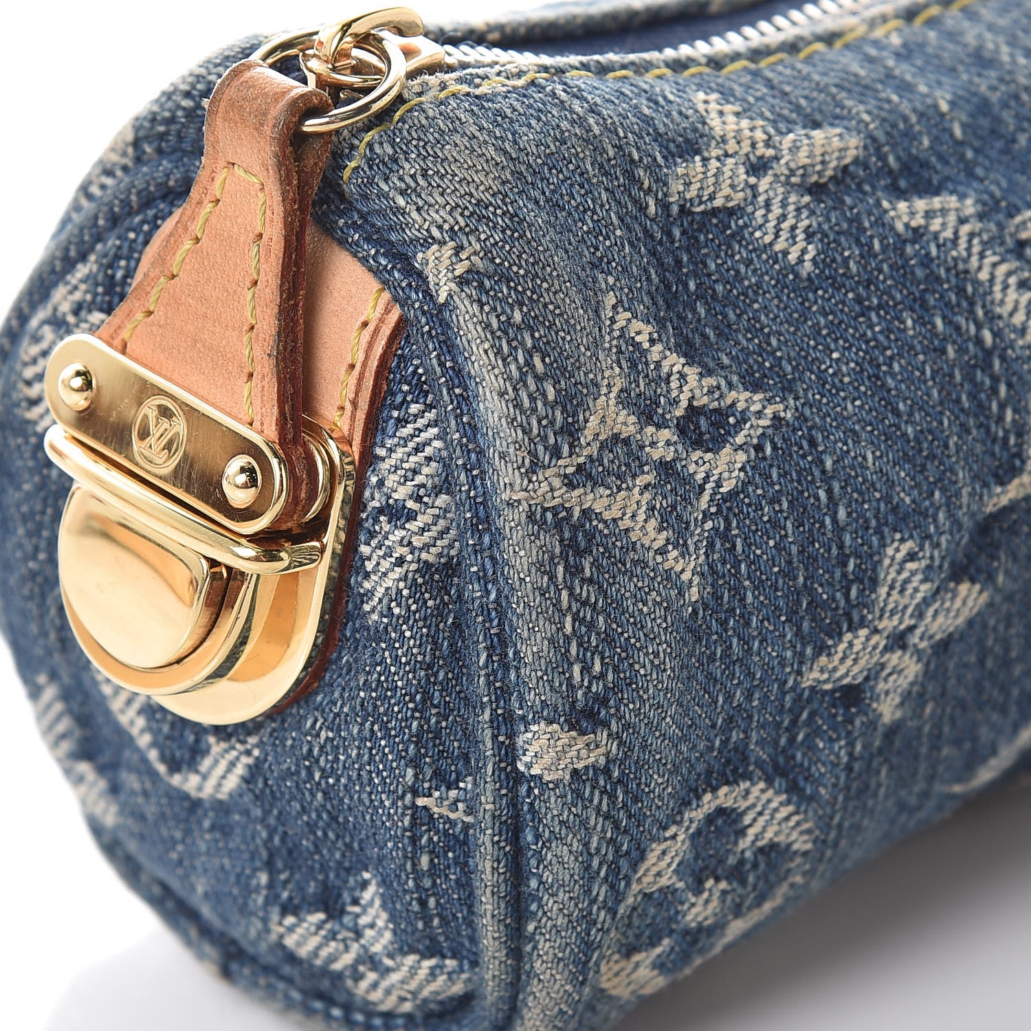 Louis Vuitton Denim Speedy GM Pochette Case 8 of 12