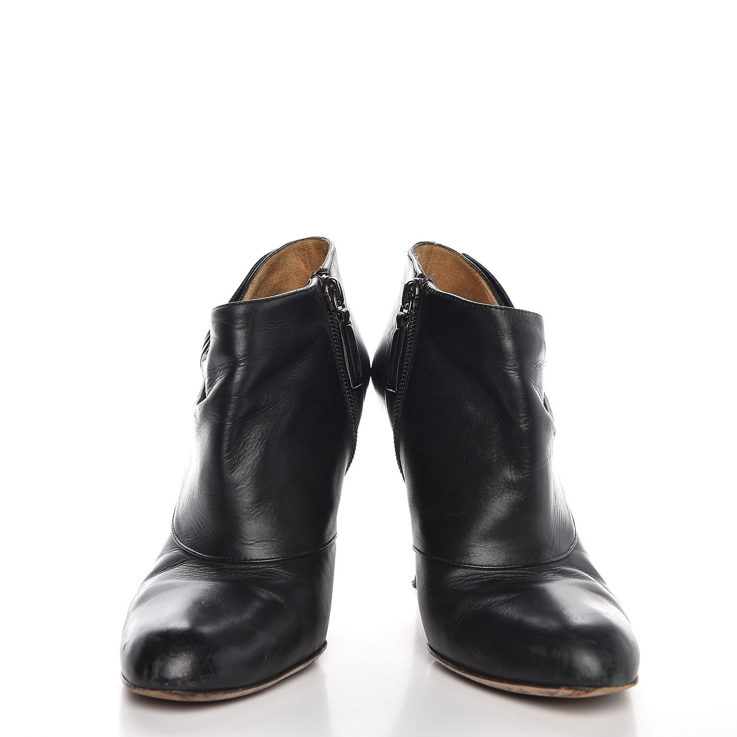 Valentino Garavani Calfskin Bow Ankle Boots 36 Black 5 of 9