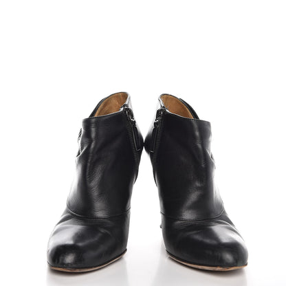 Valentino Garavani Calfskin Bow Ankle Boots 36 Black 5 of 9