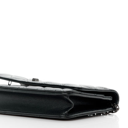 Chanel Aged Calfskin Quilted Reissue Wallet On Chain WOC So Black 11 of 13