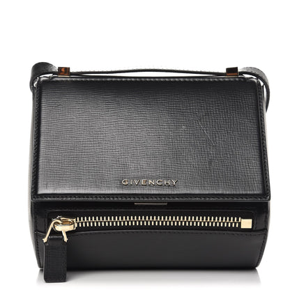 Givenchy Textured Calfskin Mini Pandora Box Crossbody Bag Black 1 of 7