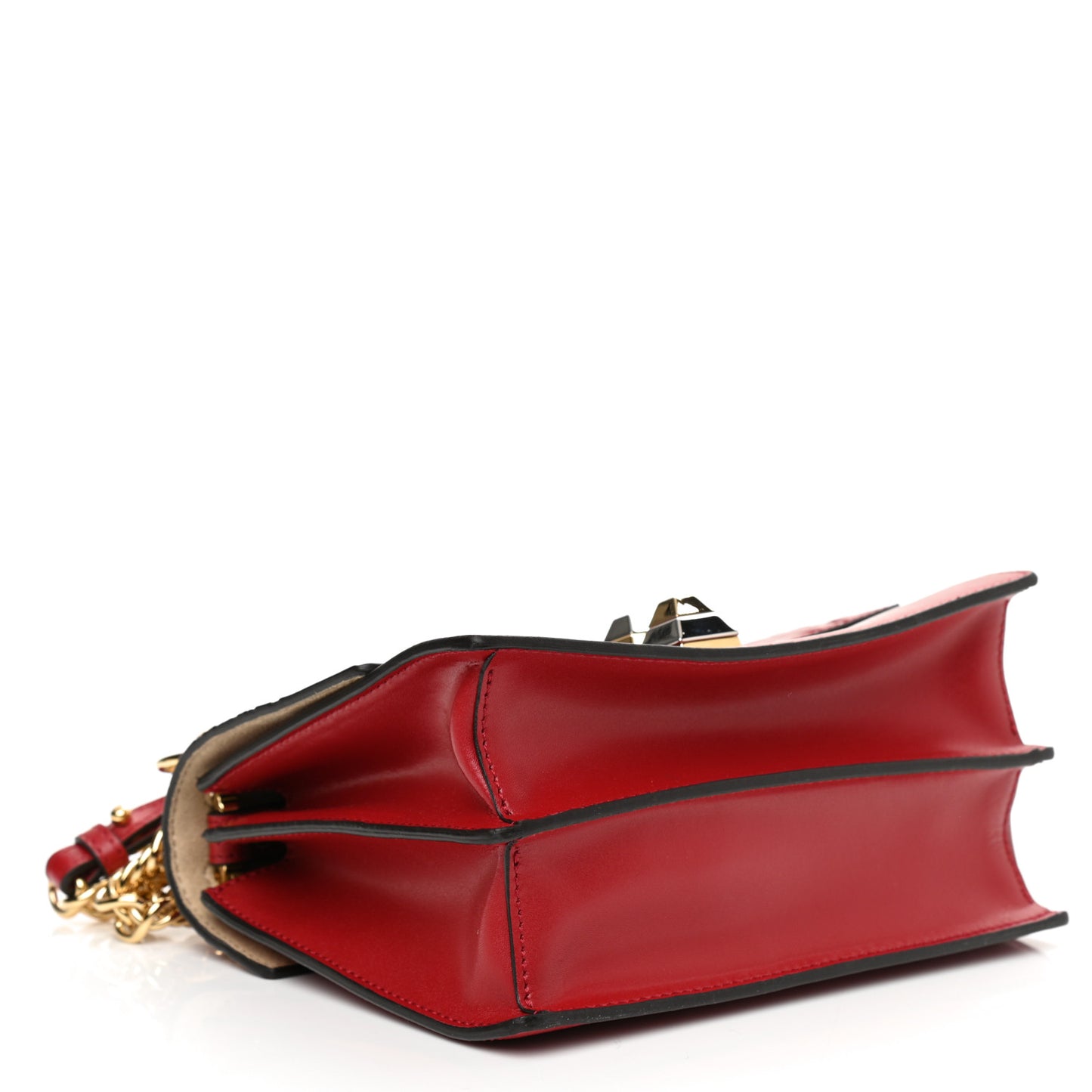 Vitello Liberty FF 1974 Embossed Small Kan I Shoulder Bag Fragola
