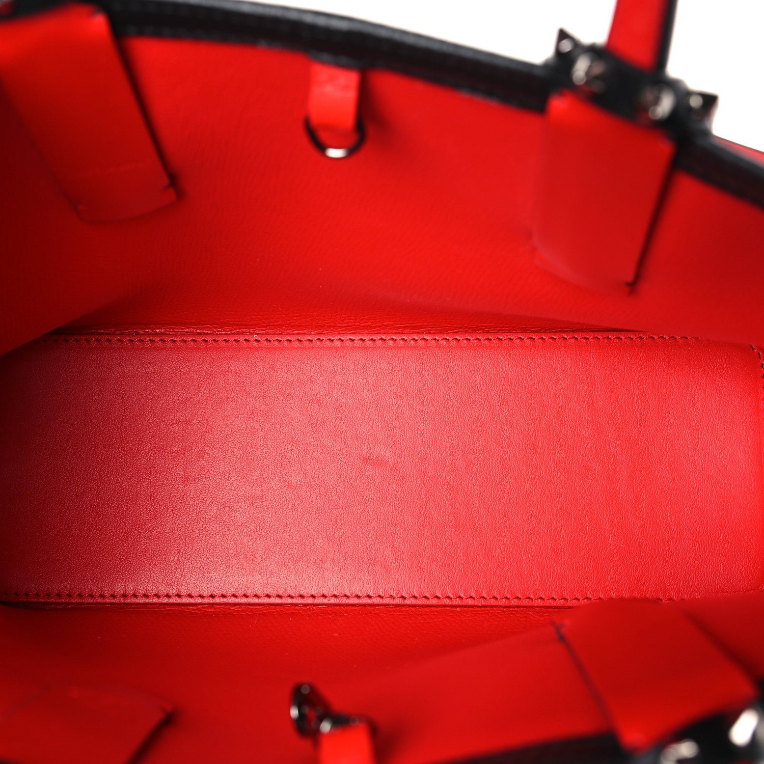Christian Louboutin Calfskin Spikes Mini East West Cabata Tote Black 5 of 9