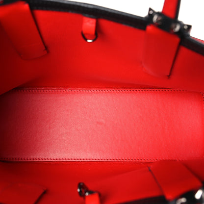 Christian Louboutin Calfskin Spikes Mini East West Cabata Tote Black 5 of 9