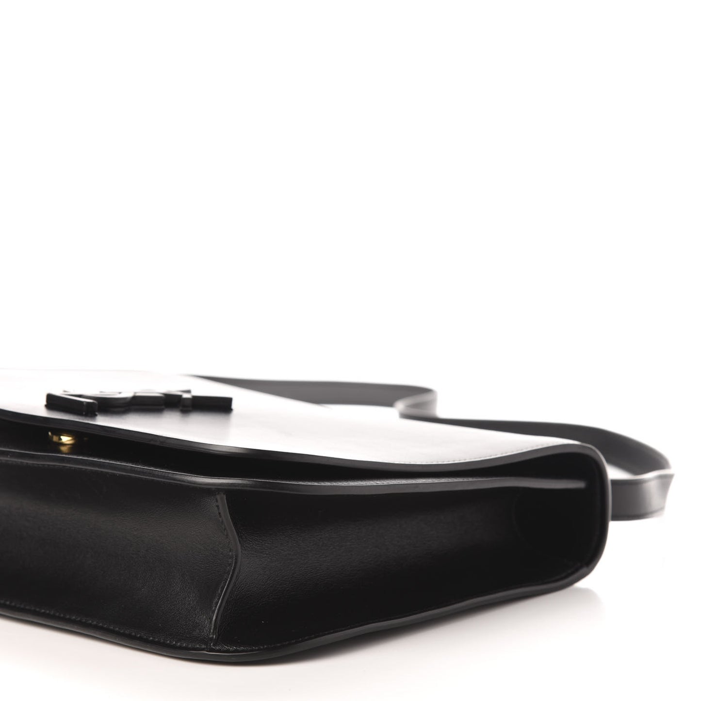 Smooth Calfskin Monogram Medium Spontini Satchel Black