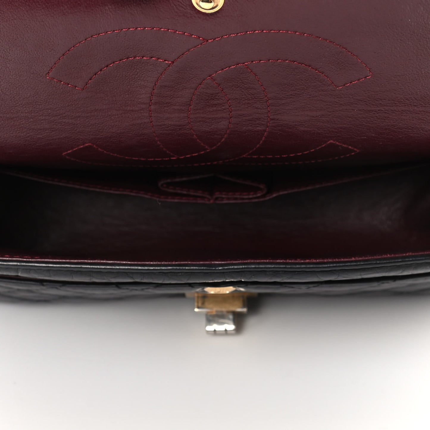 Aged Calfskin Quilted 2.55 Reissue 225 Flap Black