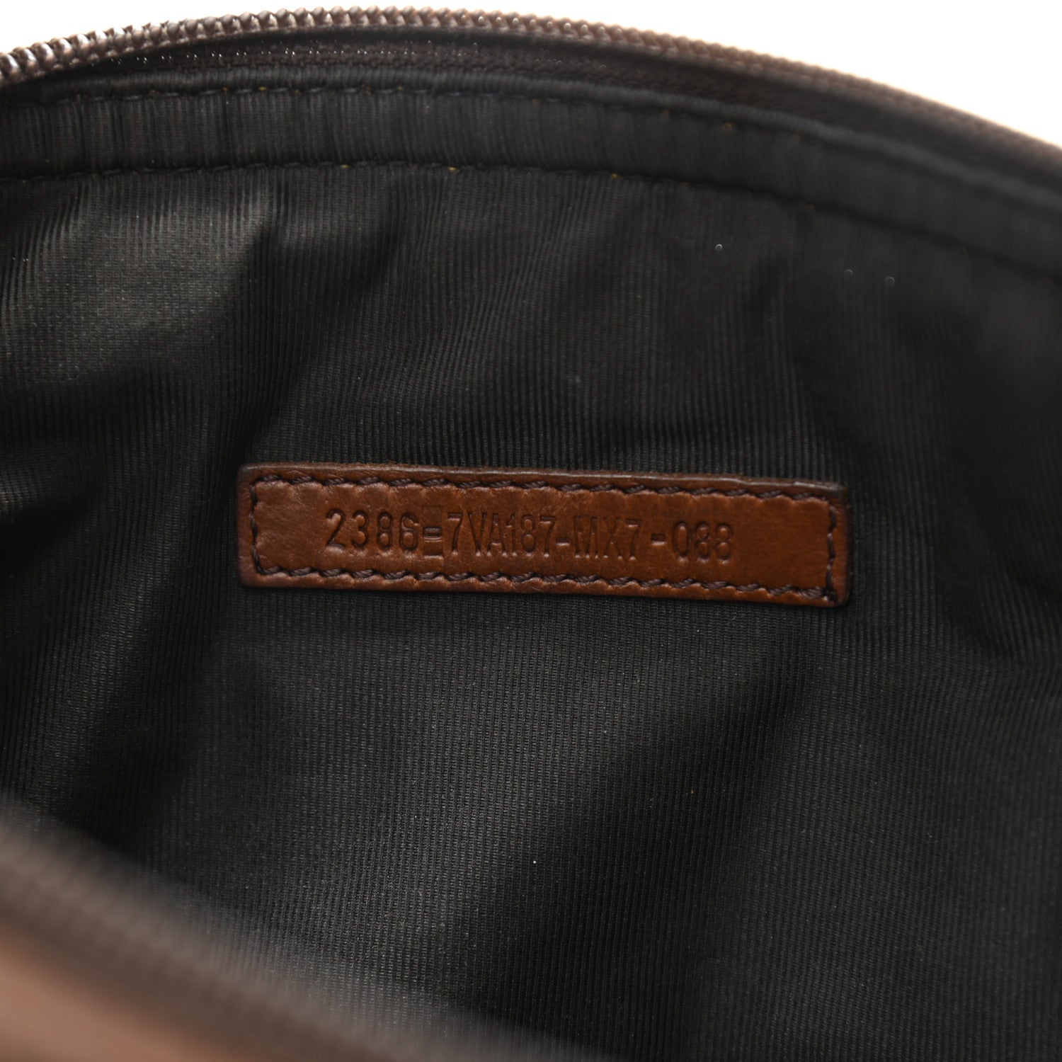 Fendi Zucca Vitello Patchwork Belt Bag Tobacco Sabbia 7 of 12