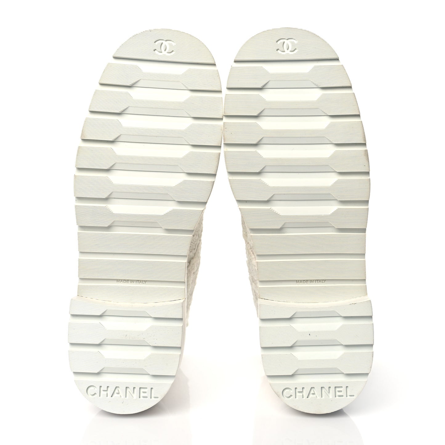 Tweed Lambskin Quilted Lace Up Combat Boots 39 White