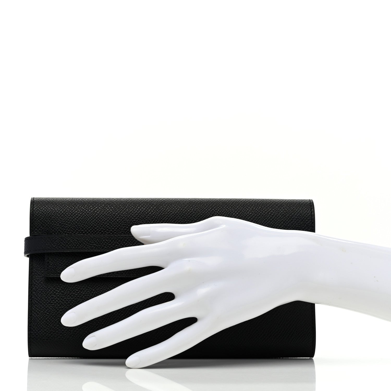 Hermes Epsom Kelly Longue Wallet Black 2 of 7