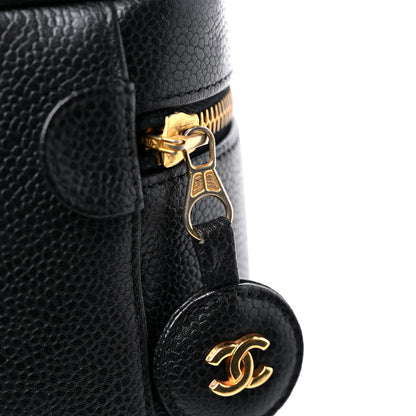 Chanel Caviar Vanity Cosmetic Case Black 14 of 14