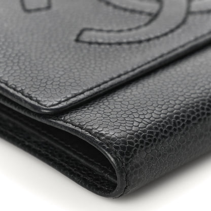 Chanel Caviar Timeless CC Compact Wallet Black 13 of 18
