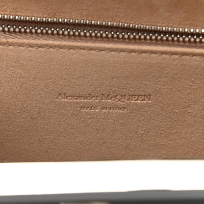 Alexander McQueen Calfskin Lizard Embossed Knuckle Flat Clutch Black 6 of 12